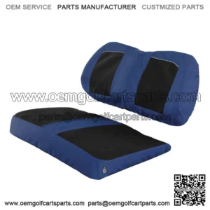 Neoprene Paneled Seat Cover - Blue/Black for Golf Cart