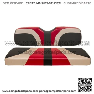 Blade Golf Cart Rear Seat Covers for Genesis 250/300 - Garnet/Champagne/Black