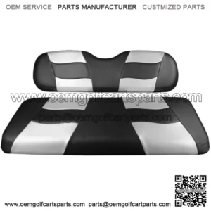 Riptide 2004-Up Black/Silver Carbon Two-Tone Front Seat Covers for Club C
