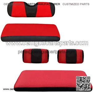 Golf Cart Front & Rear Seat Covers Full Set for Yamaha G2 G8 G9 G11 G14 G16 G19 G20 G21 G22 & Club Car DS Pre-2000, Tomberlin Emerge E2, E-Z-GO Marathon, Fits 4 Passenger Seat Golf Cart