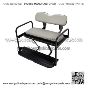 For Yamaha G14 G16 G19 G22 Golf Cart Rear Back Seat Kit Flip Folding Off-White