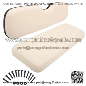 Universal White Golf Cart Rear Seat Cushion Set