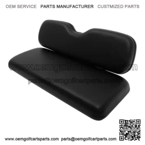 Golf Cart Black Seat Cushion Set Fits EZGO TxT,ST,ST Sport,Valor models Rear