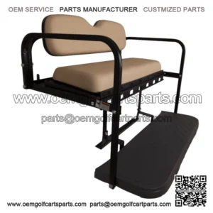 MACH3 Rear Flip Seat for Club Car Precedent/Tempo/Onward Golf Carts - Buff