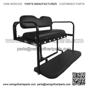 MACH3 Rear Flip Seat for Yamaha Drive2 Golf Carts 2017 & Up - Black