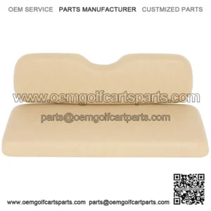 Rear Tan Golf Cart Seat + Back Cushion For Ezgo TxT,Rxv,ST,ST Sport,Valor models