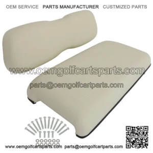 Fits Club Car DS Golf Cart Front Cushion Set White