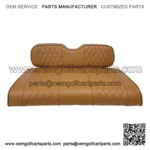 Brown Golf Cart Seat Covers Diamond Stitch Fit Yamaha Drive G29, Drive 2, 4PCS