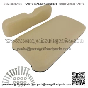 Buff Golf Cart Front Seat Cushion Set Fits EZGO TXT High Quality