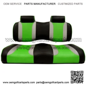 Golf Cart Seats for Club Car Precedent (2004-2011) - Black/Green