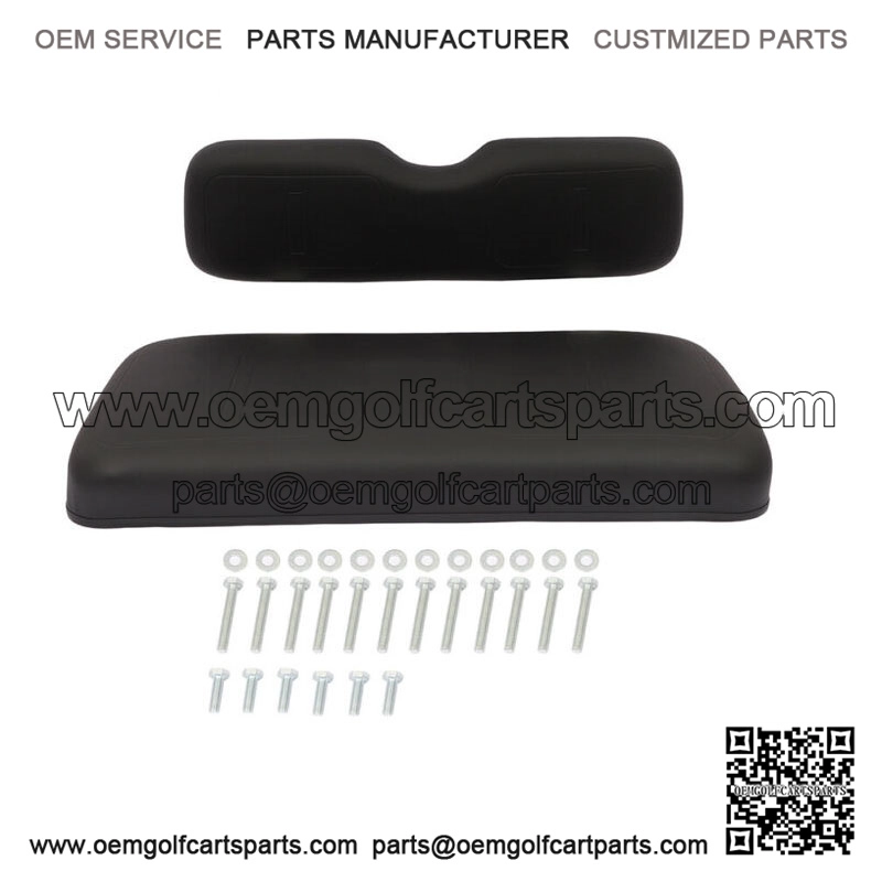 For EZGO TXT Balck Golf Cart Front Cushion Set Seat Kits