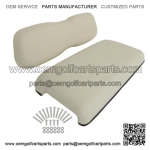 For Club Car DS Golf Cart Front Cushion Set White