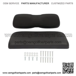 Fits Club Car DS Black Golf Cart Front Seat & Back Cushion Set