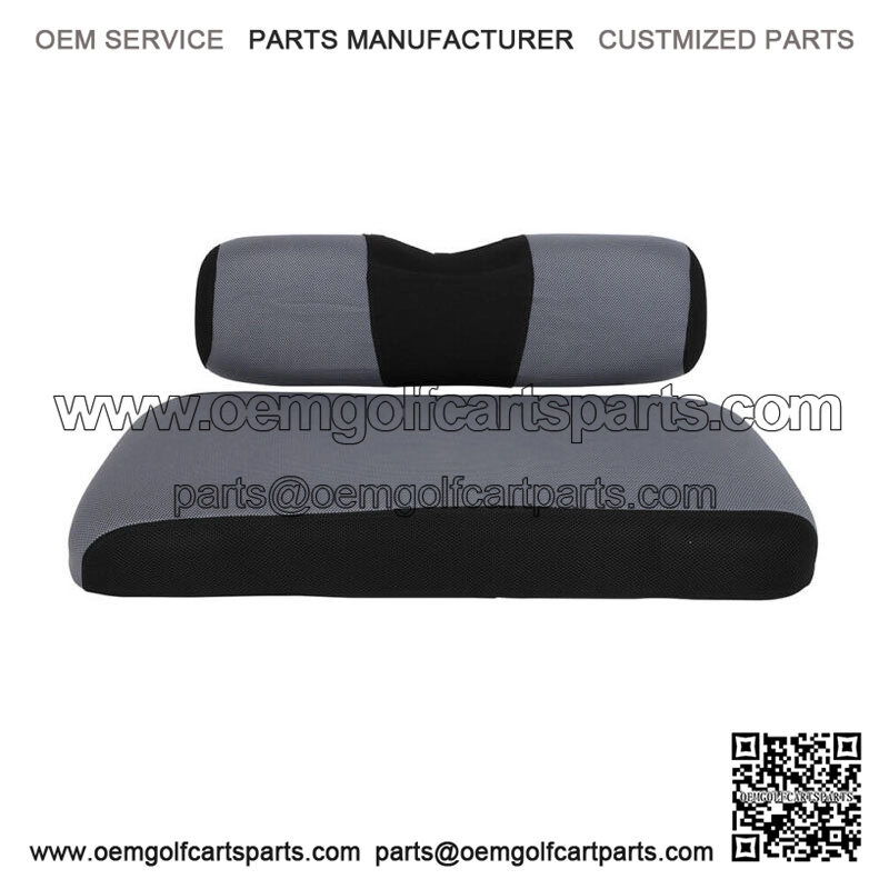Front Golf Cart Seat Cover Set For EZGO TXT Gray and Black