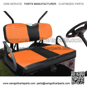 Set Of 4 Seat Covers Front&Rear For Yamaha Drive/Drive 2 2007+ Golf Cart-Orange
