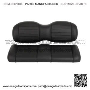 Black Luxurious Golf Cart Rear Cushion Set For EZGO TxT,ST,ST Sport,Valor models