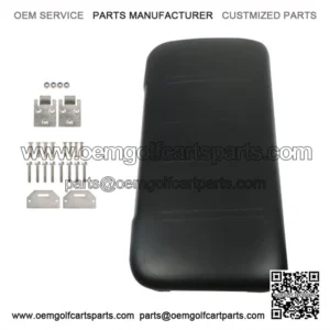 Black Front Seat Bottom For EZGO Medalist TXT 1994-2013 Golf Cart Hardware Incl.