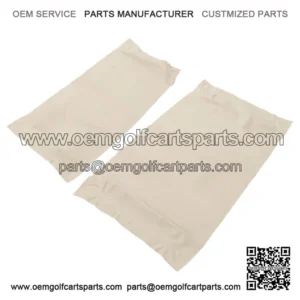 Front Seat Cover For Club Car Precedent Golf Cart - White Color(Bottom+Backrest)