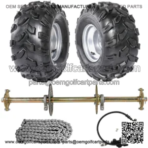 44" Rear Live Axle Kit Complete Wheels For Go Kart Golf Cart ATV Quad Trike Bugg