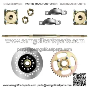 815mm Rear Axle Shaft Assembly Kit w/Sprocket For Go Kart Quad Trike Drift Bikes