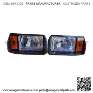 Club Car DS Golf Cart Headlights, Left and Right, Direct Fit Style
