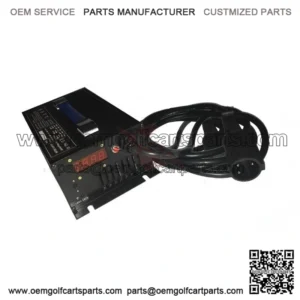 48V 15 AMP Golf Cart Battery Charger for Club Car, 48 Volt Round 3 Pin Plug