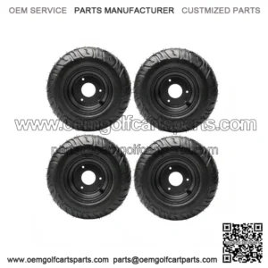 Set of 4 Tires 13x5.00-6" Wheel Rim for Go Kart, Drift Scooter, ATV, Quad, Golf Cart