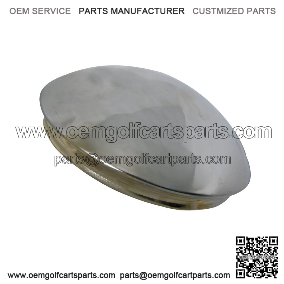 8 in. Chrome Hub Cover for Vintage Golf Carts, Trailers, Go Kart