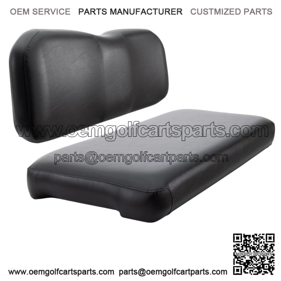 Replacement Rear Flip Seat Cushions for Club Car Precedent & Tempo - Black