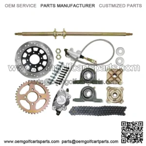 44.8" Complete Rear Live Axle Wheel Hub Kit for Go Kart, Golf Cart, ATV, Buggy, Quad